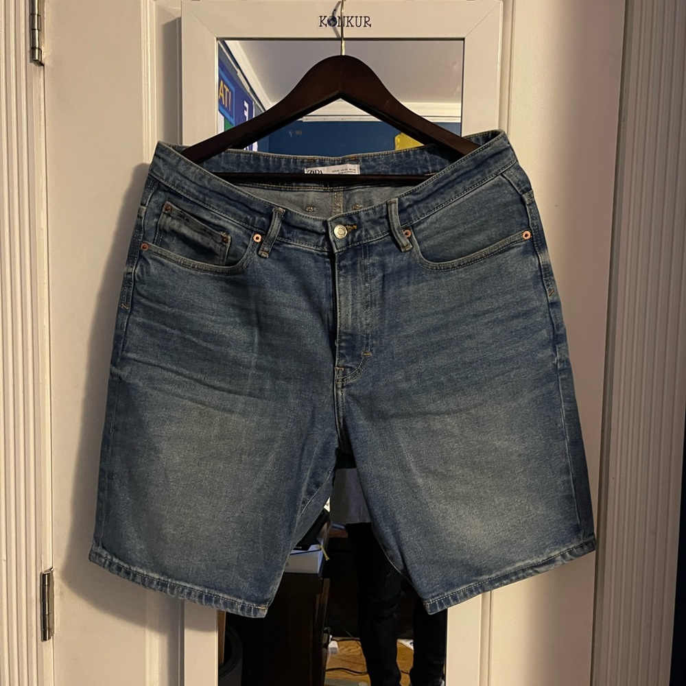 Zara mens jeans shorts